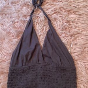 AE Black Halter Tank